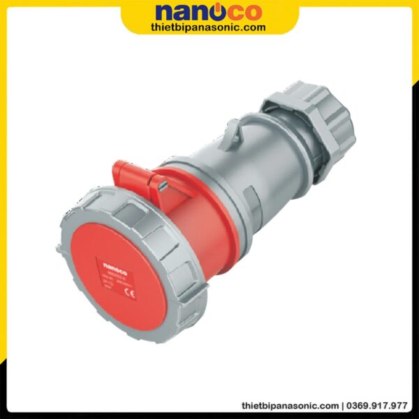 Ổ cắm nối Nanoco kín nước NIS2242-6 | 32A 4P 400V IP67