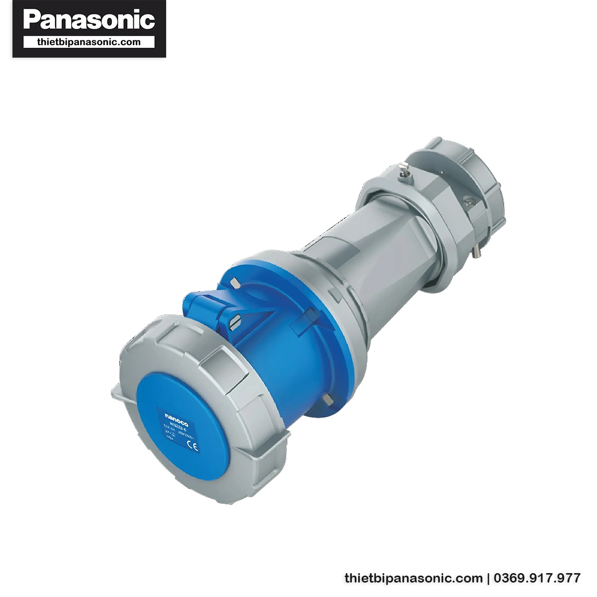 Ổ cắm nối Nanoco kín nước NIS233-6 | 63A 3P 230V IP67
