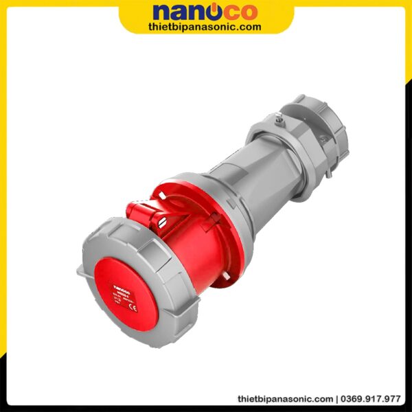 Ổ cắm nối Nanoco kín nước NIS234-6 | 63A 4P 400V IP67