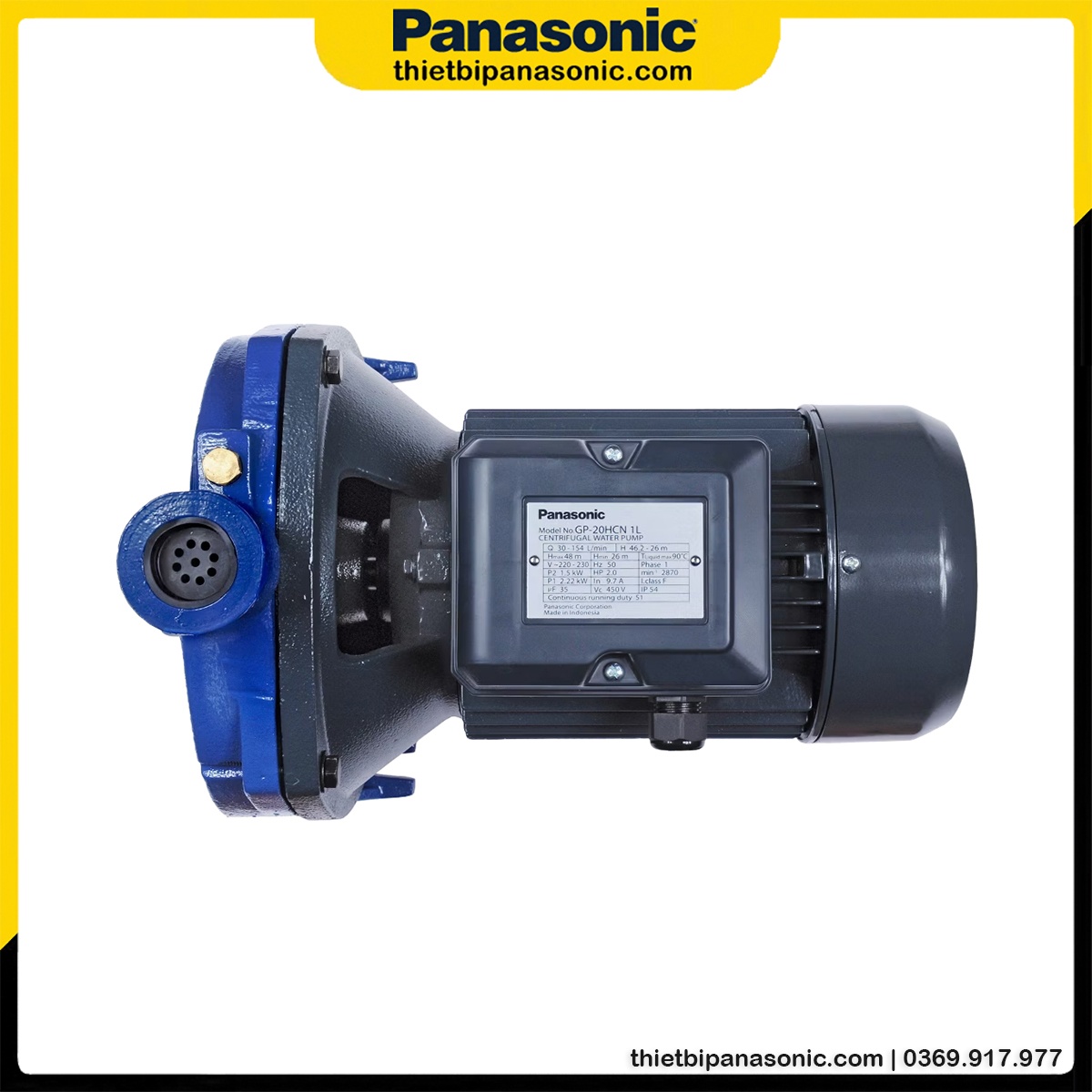 Máy bơm ly tâm Panasonic 2HP GP-20HCN1SVN 1480W