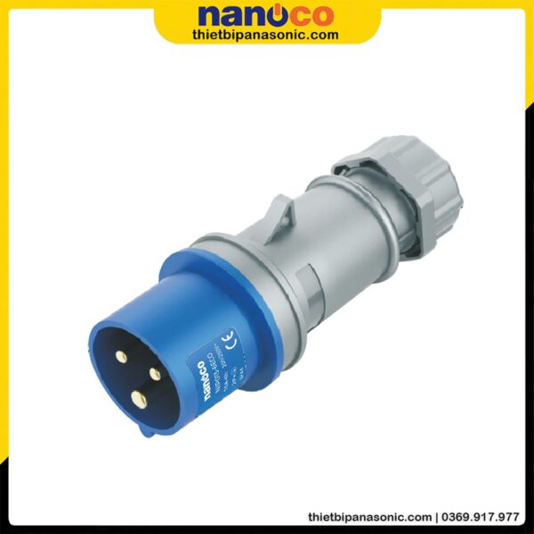 Phích cắm di động Nanoco không kín nước NIP013-6ECO | 16A 3P 230V IP44