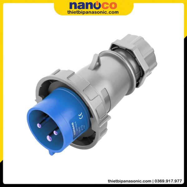 Phích cắm di động Nanoco kín nước NIP0132-6 | 16A 3P 230V IP67