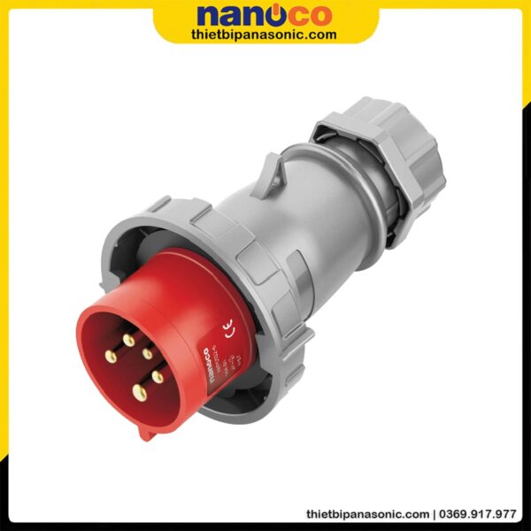Phích cắm di động Nanoco kín nước NIP0252-6 | 32A 5P 400V IP67