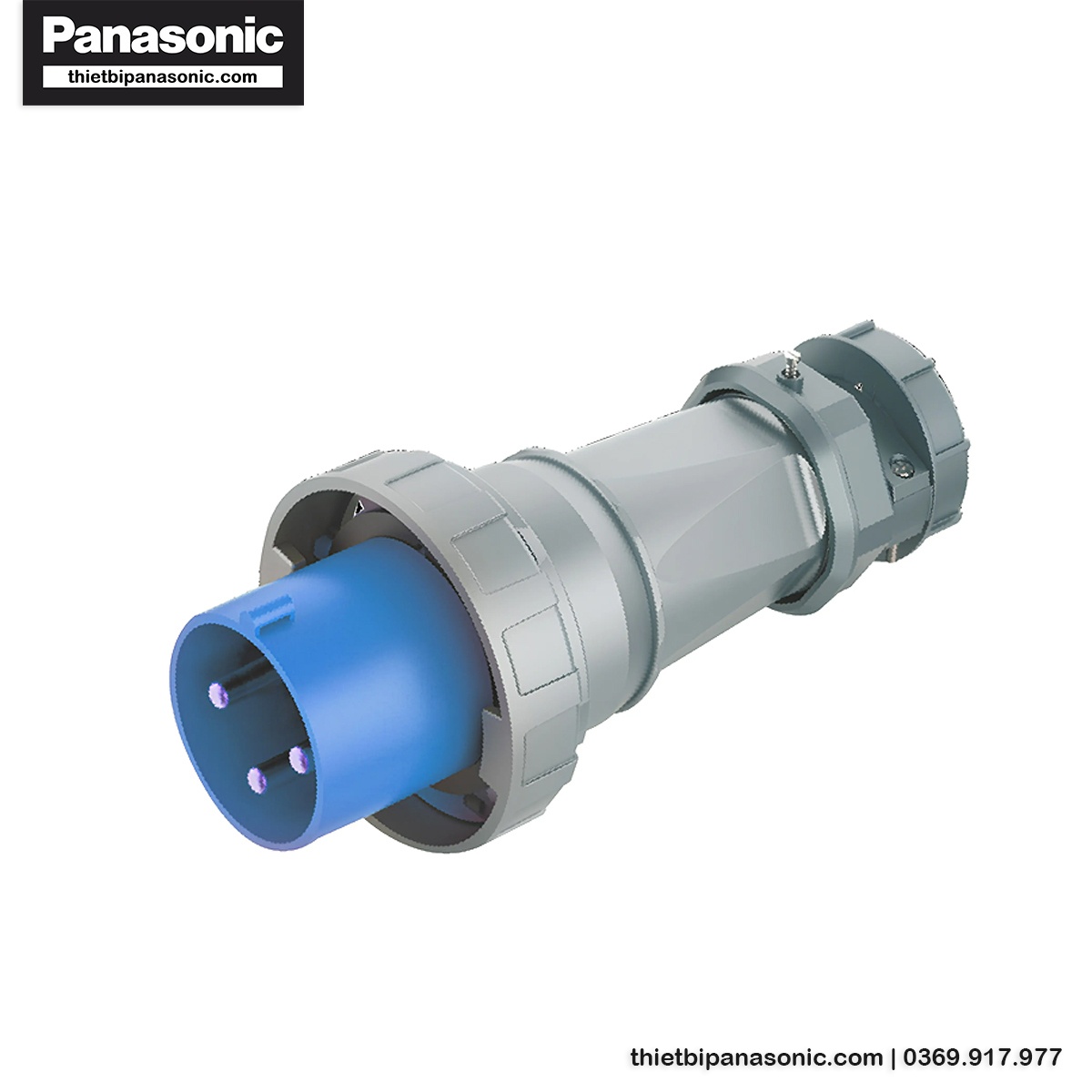 Phích cắm di động Nanoco kín nước NIP033-6 | 63A 3P 230V IP67