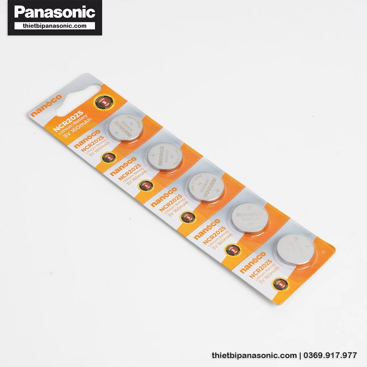 Pin CMOS CR2025 Nanoco Lithium 160mAh