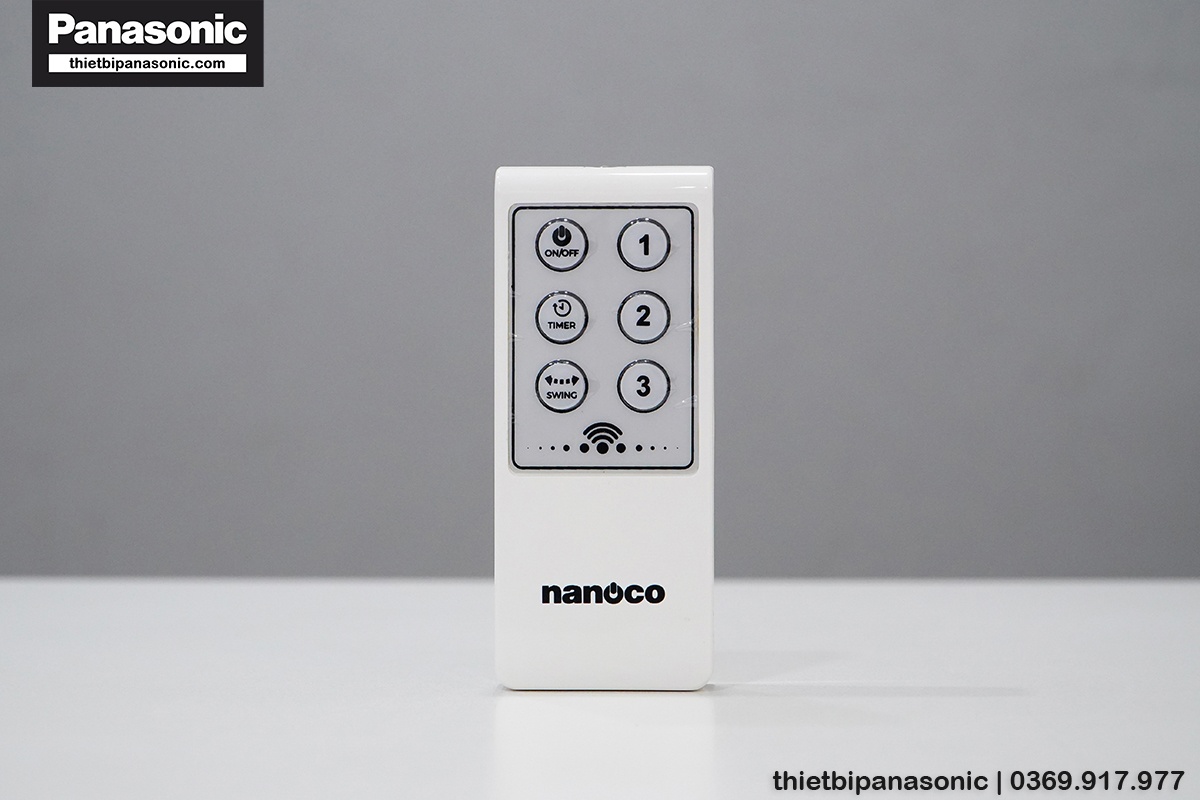 Remote điều khiển quạt đảo trần Nanoco NOF1651RC-GR/NOF1651RC-BE