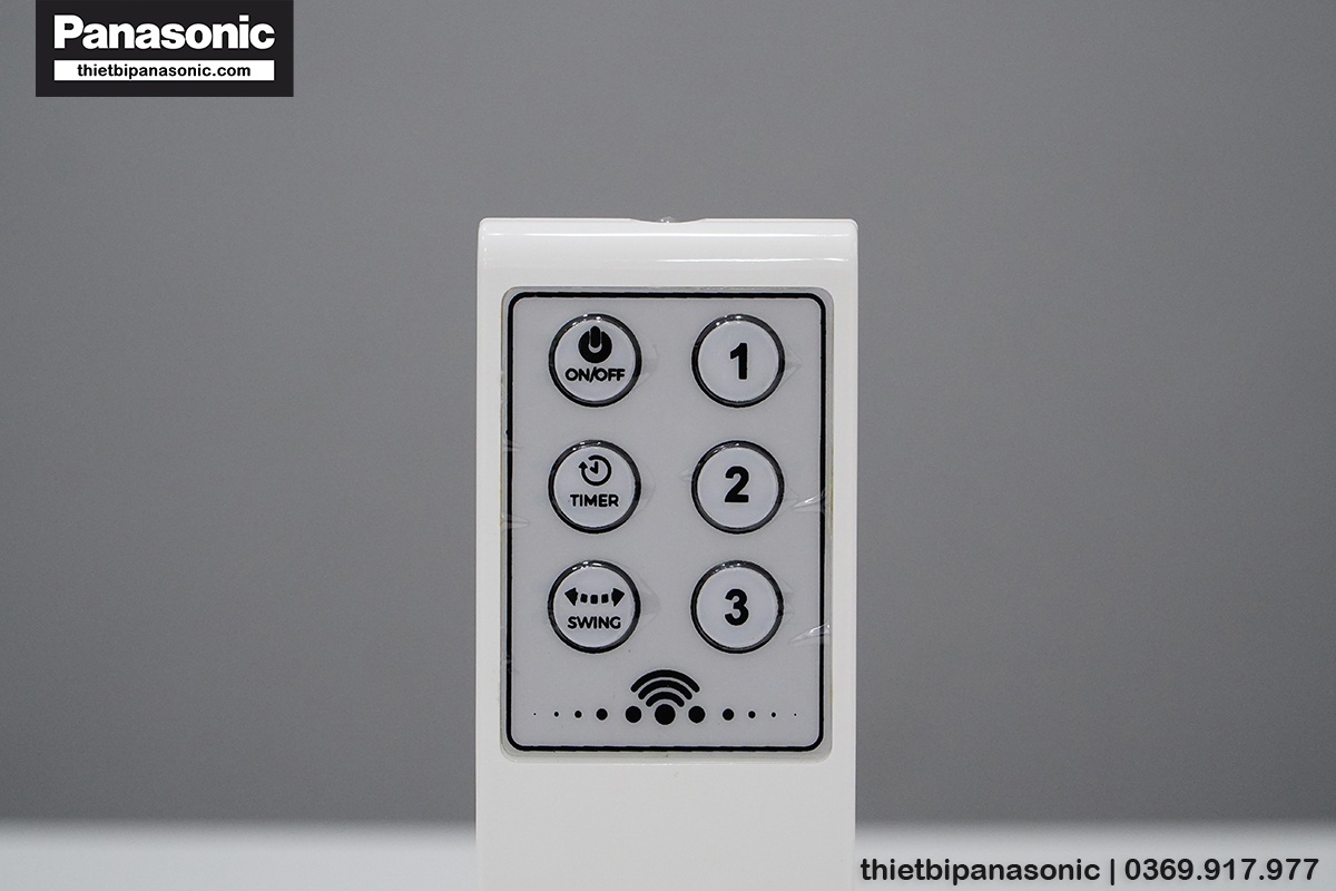 Mặt trước của Remote điều khiển quạt đảo trần Nanoco