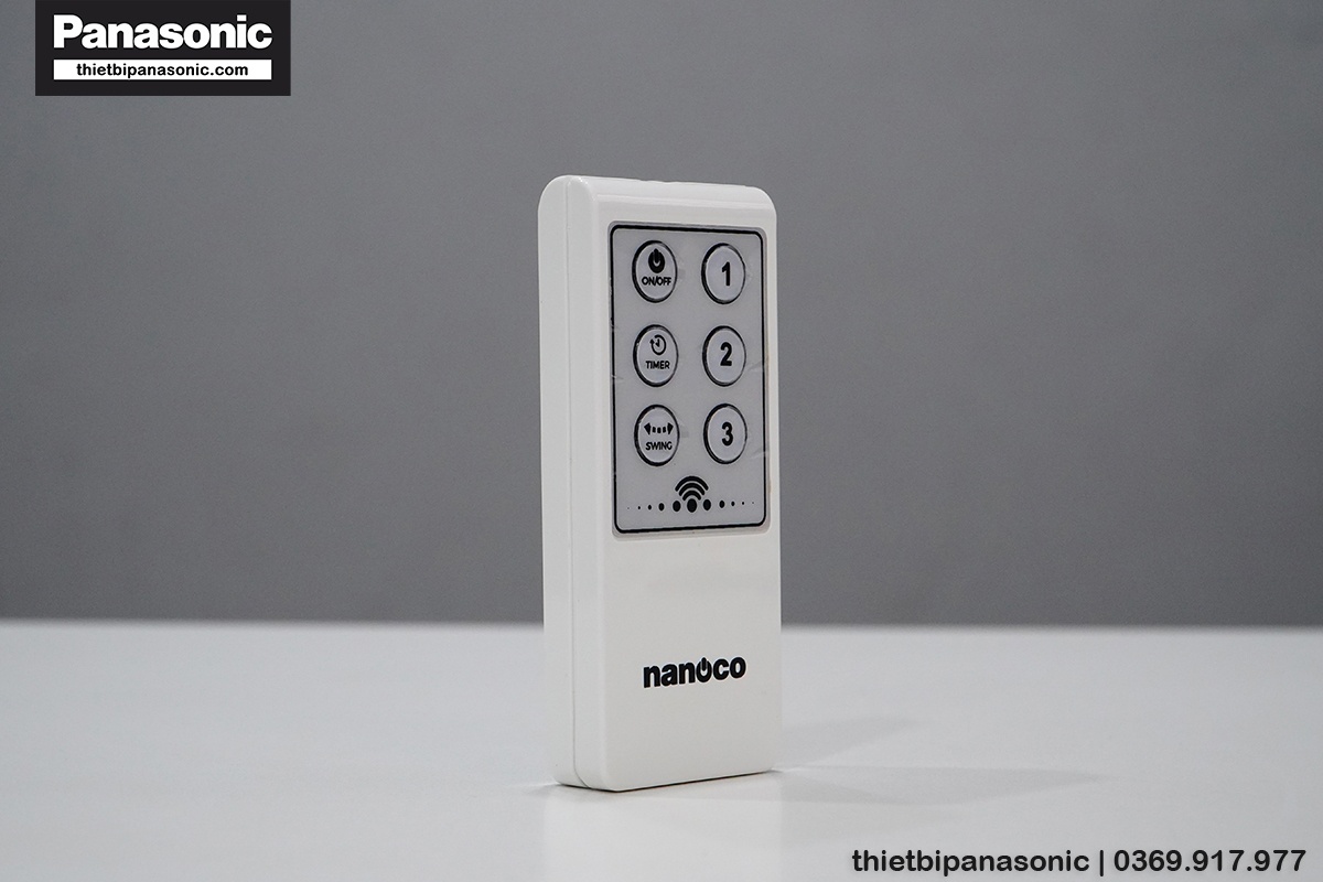 Cạnh bên trái của Remote quạt đảo trần Nanoco