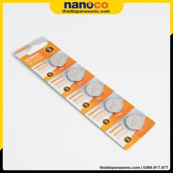Pin CMOS CR2032 Nanoco Lithium 220mAh