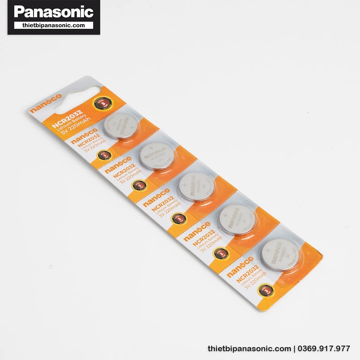 Pin CMOS CR2032 Nanoco Lithium 220mAh