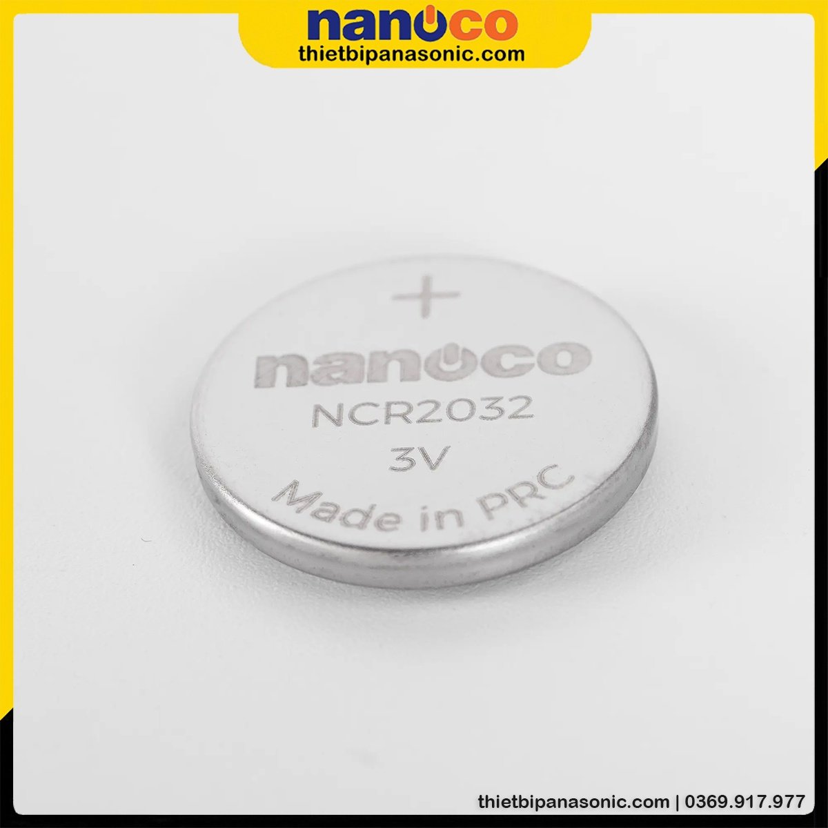 Pin CMOS CR2032 Nanoco là loại pin Lithium có dung lượng cao 220mAh