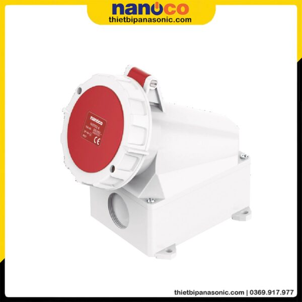 Ổ cắm gắn nổi Nanoco kín nước NIS1152-6 | 16A 5P 400V IP67