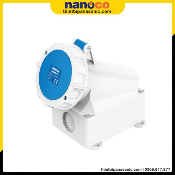 Ổ cắm gắn nổi Nanoco kín nước NIS133-6 | 63A 3P 230V IP67