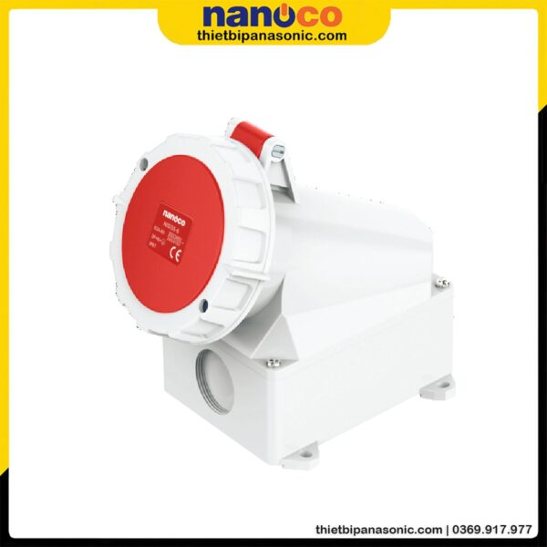 Ổ cắm gắn nổi Nanoco kín nước NIS135-6 | 63A 5P 400V IP67