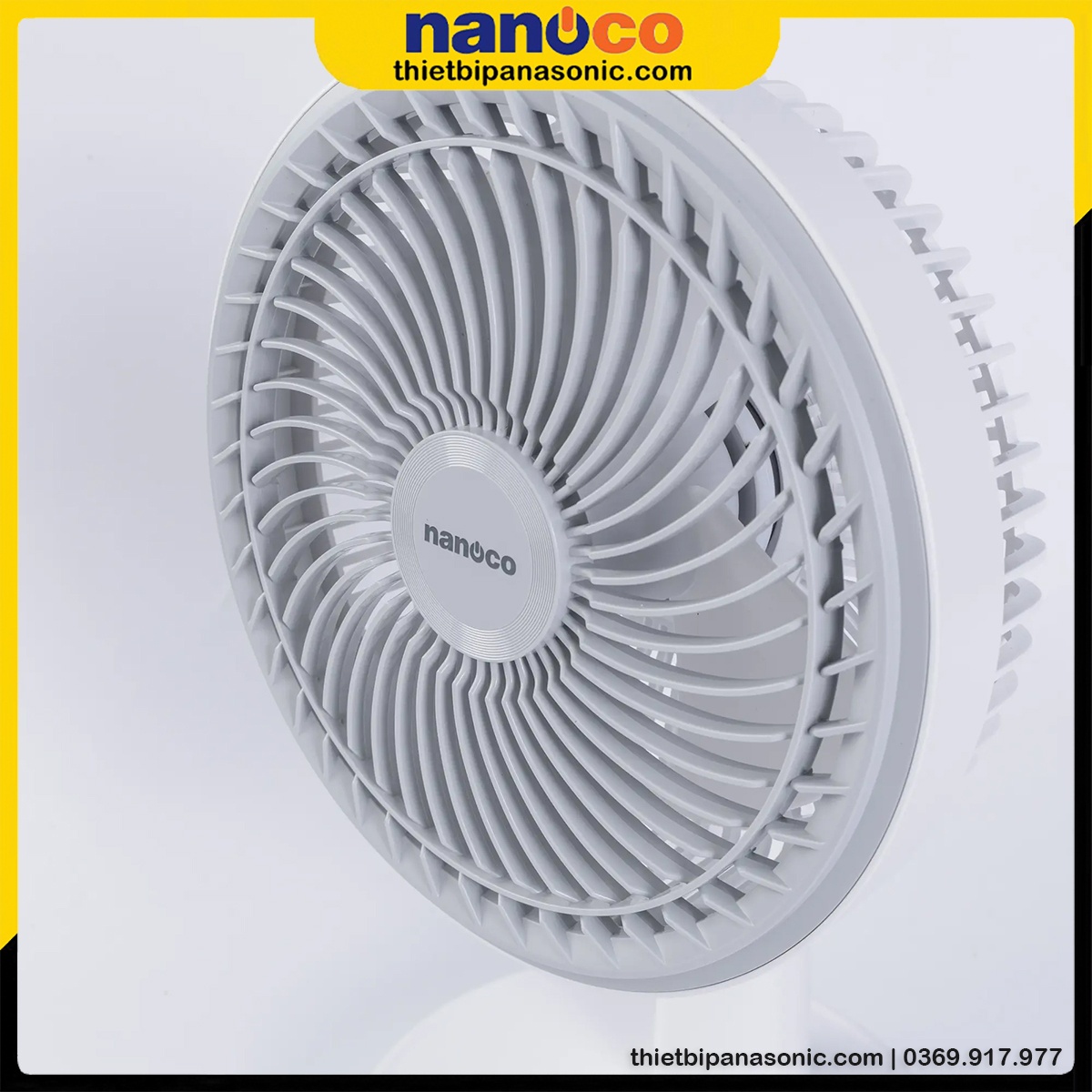 Hình ảnh thực tế của Quạt sạc Nanoco NRF6536W