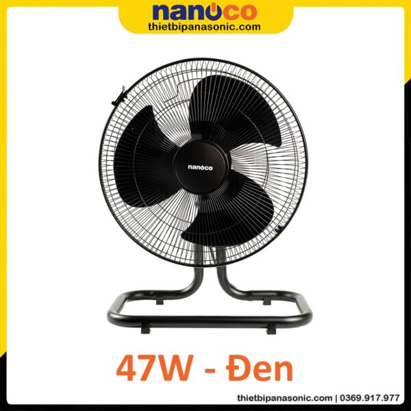 Quạt sàn Nanoco NKF1680K 47W màu đen
