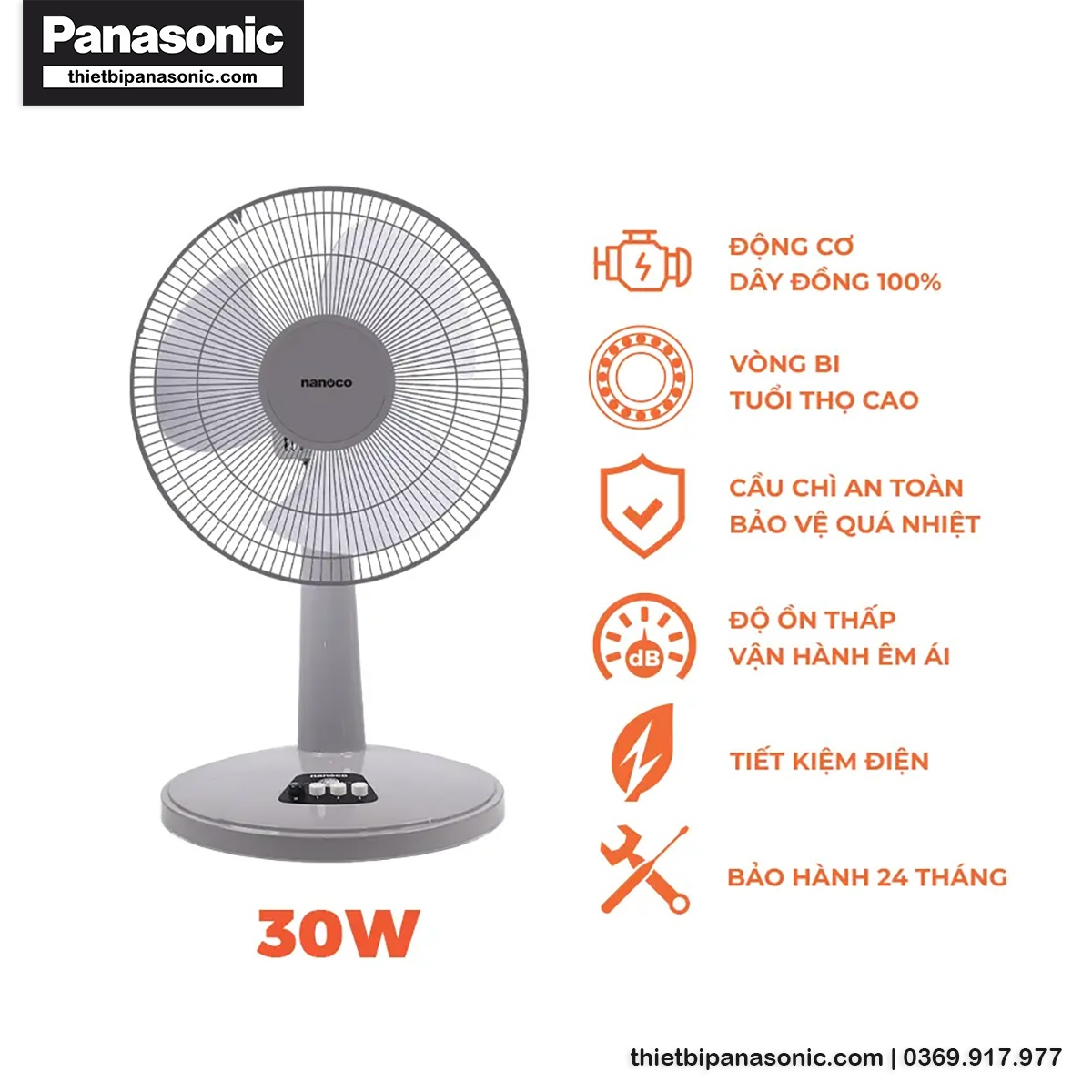 Đặc điểm nổi bật của Quạt bàn NTF1209G