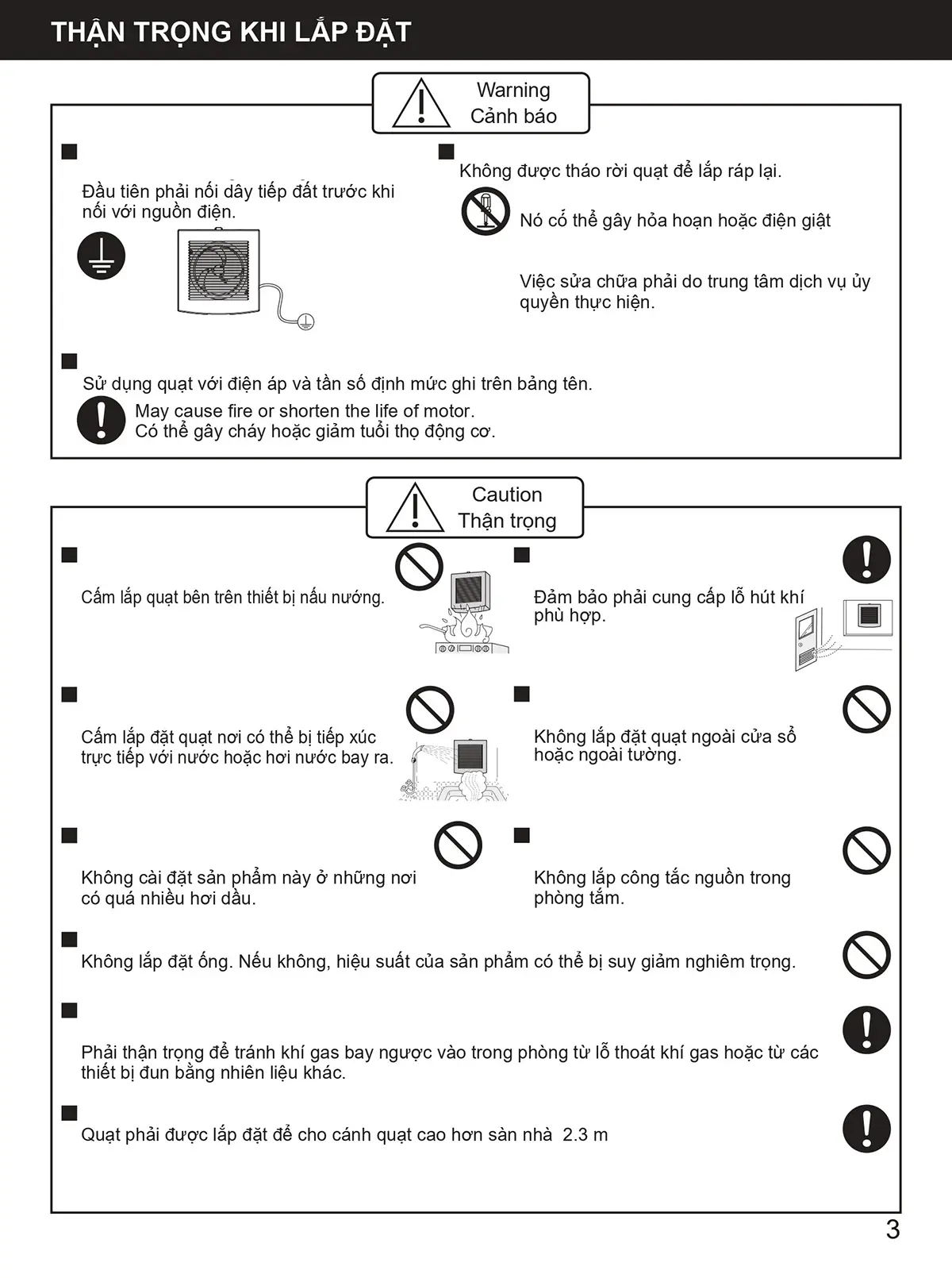 Hướng dẫn lắp đặt và sử dụng FV-15EGD2