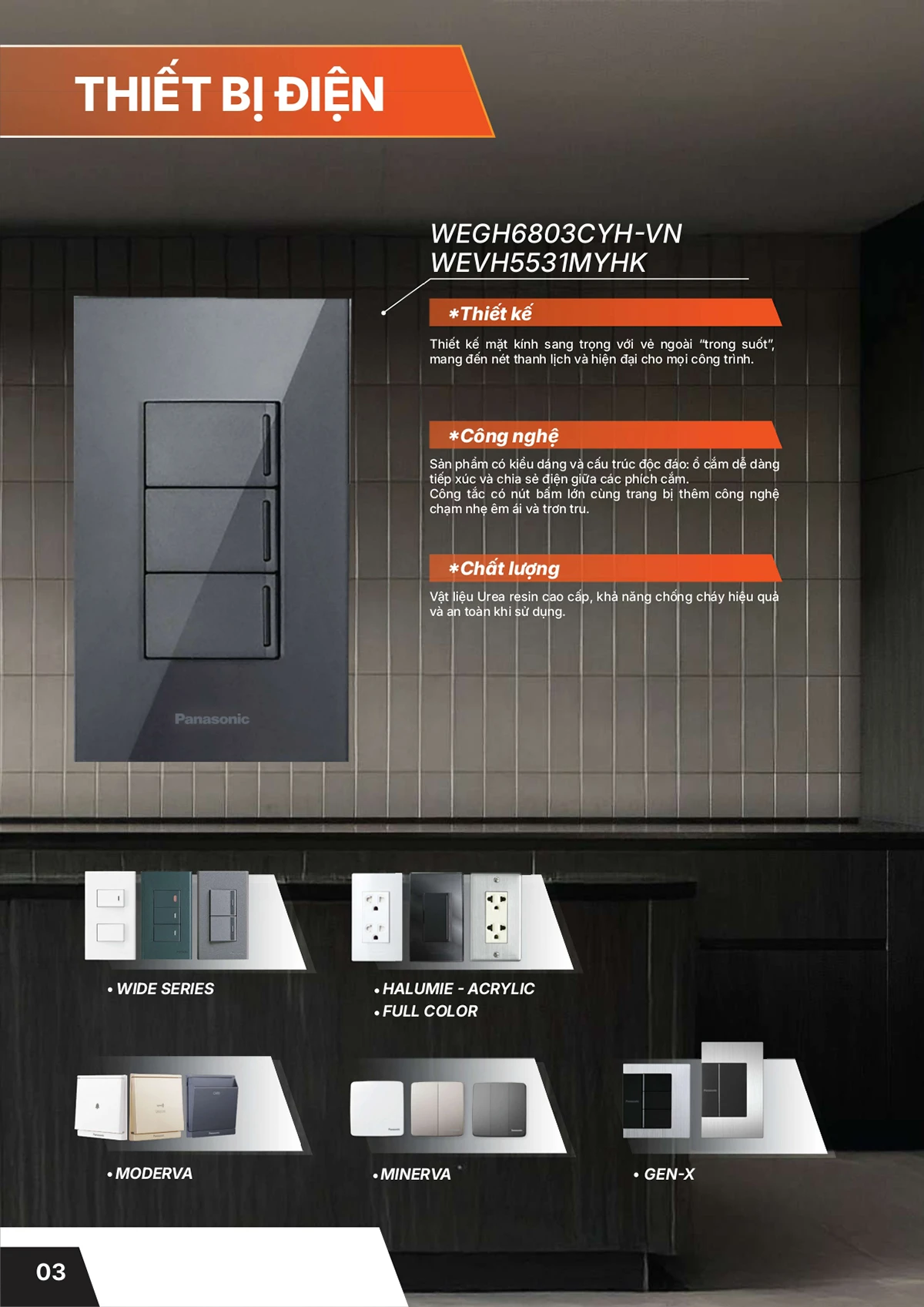 Catalogue bảng giá thiết bị điện Panasonic 2026 mới nhất