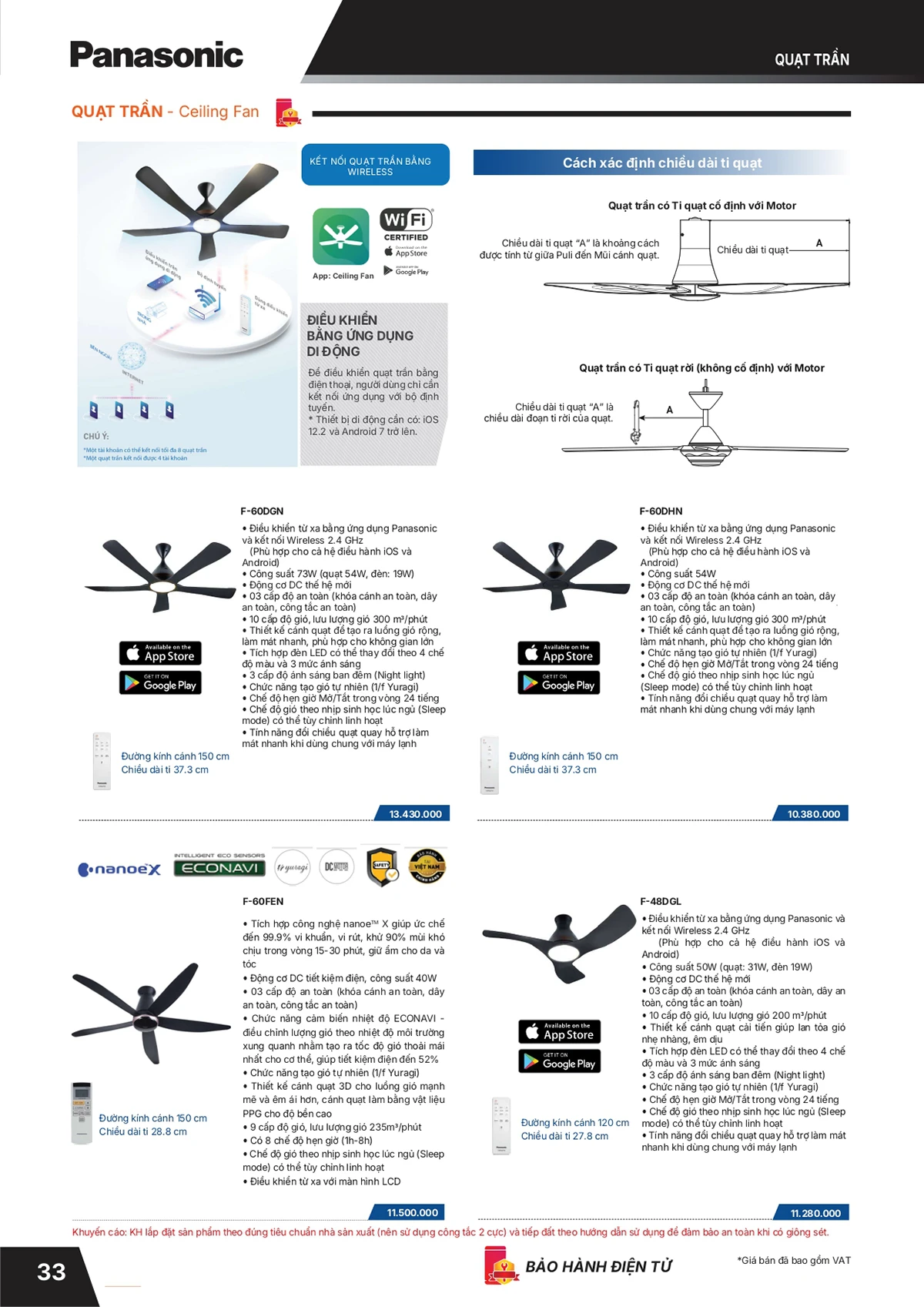 Catalogue bảng giá thiết bị điện Panasonic 2026 mới nhất