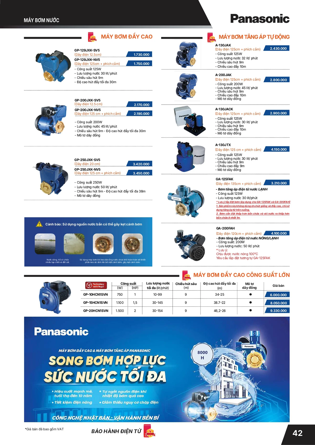 Catalogue bảng giá thiết bị điện Panasonic 2026 mới nhất