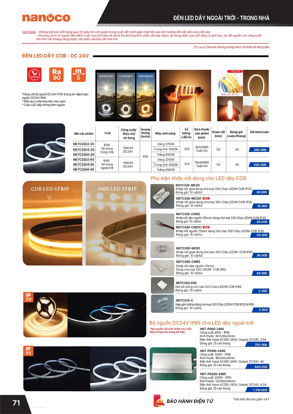 Catalogue bảng giá thiết bị điện Panasonic 2026 mới nhất