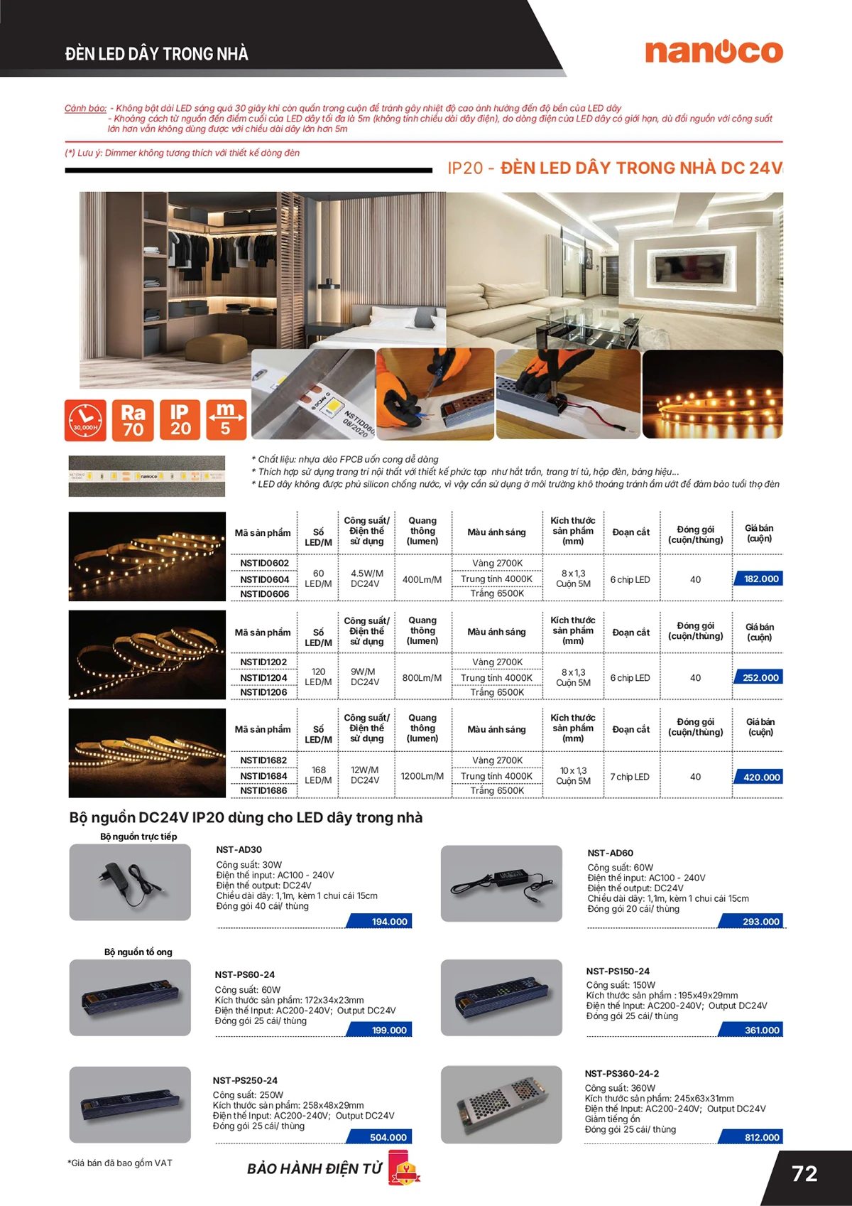 Catalogue bảng giá thiết bị điện Panasonic 2026 mới nhất