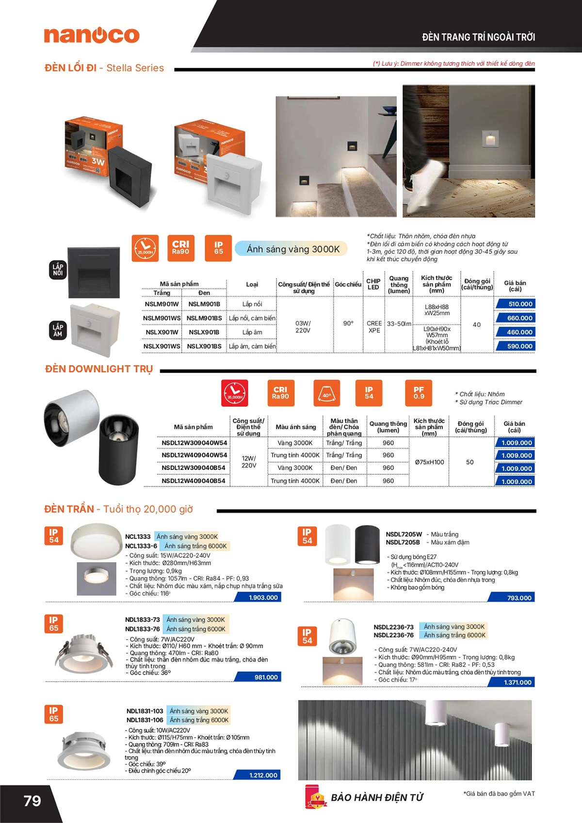 Catalogue bảng giá thiết bị điện Panasonic 2026 mới nhất