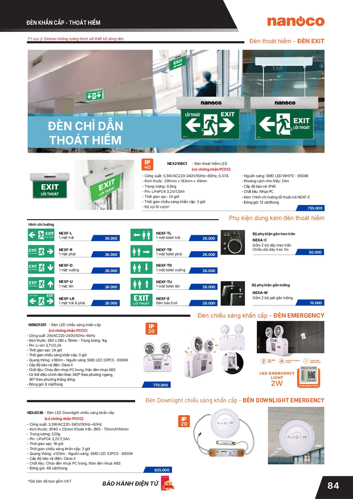 Catalogue bảng giá thiết bị điện Panasonic 2026 mới nhất