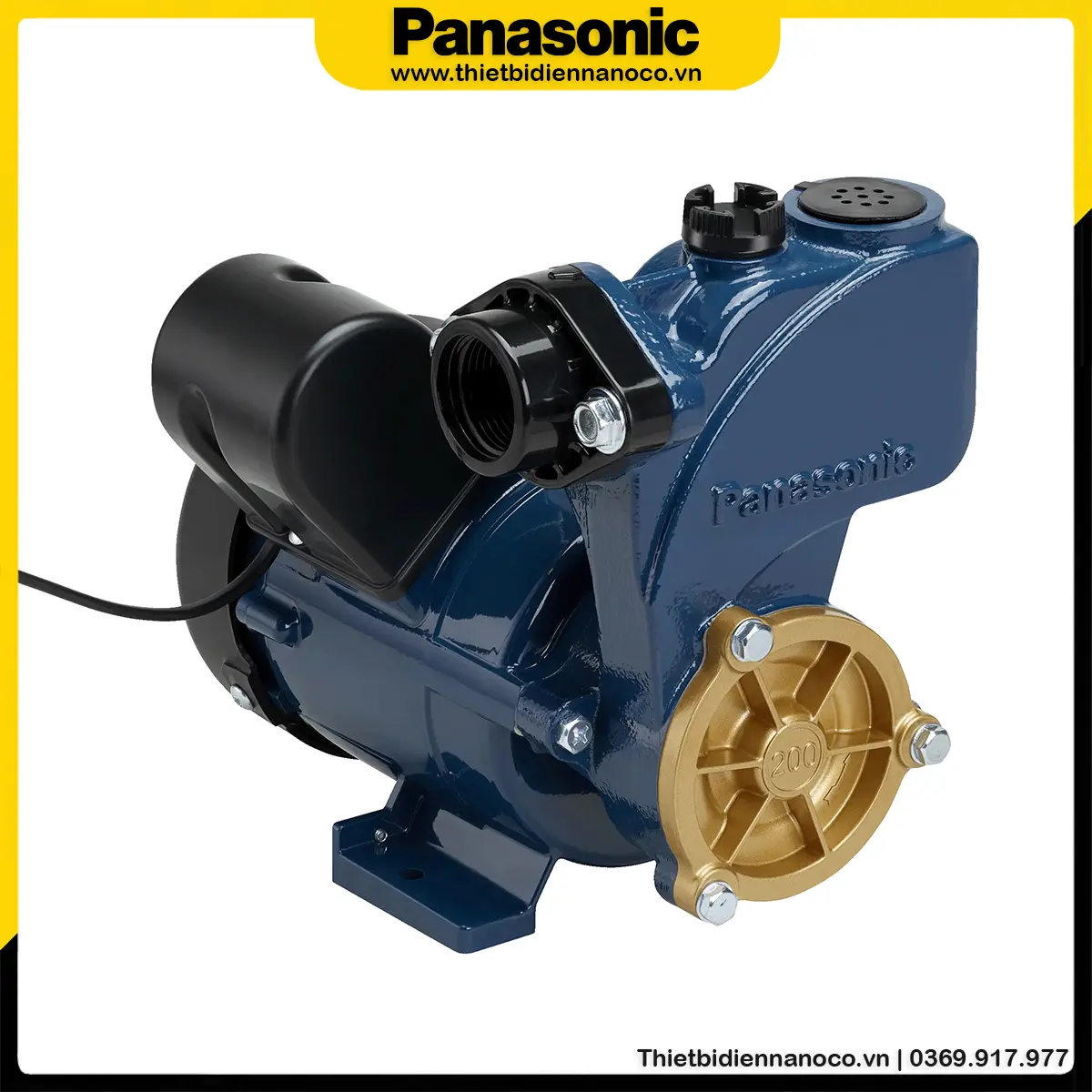 Máy bơm đẩy cao Panasonic 200W GP-201JXK-SV5 có chiều cao hút đẩy tối đa lên tới 30m phù hợp cho nhà 2-3 tầng