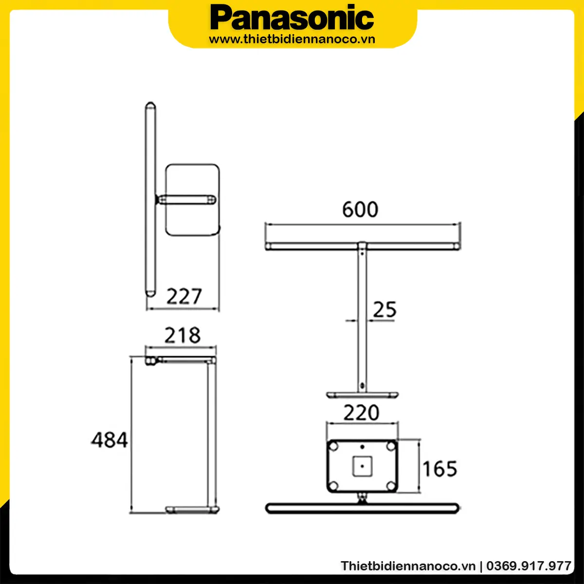 Đèn bàn Panasonic HHGLT0435W88 | 14W, Trắng, ATM10 Series - Ảnh 5