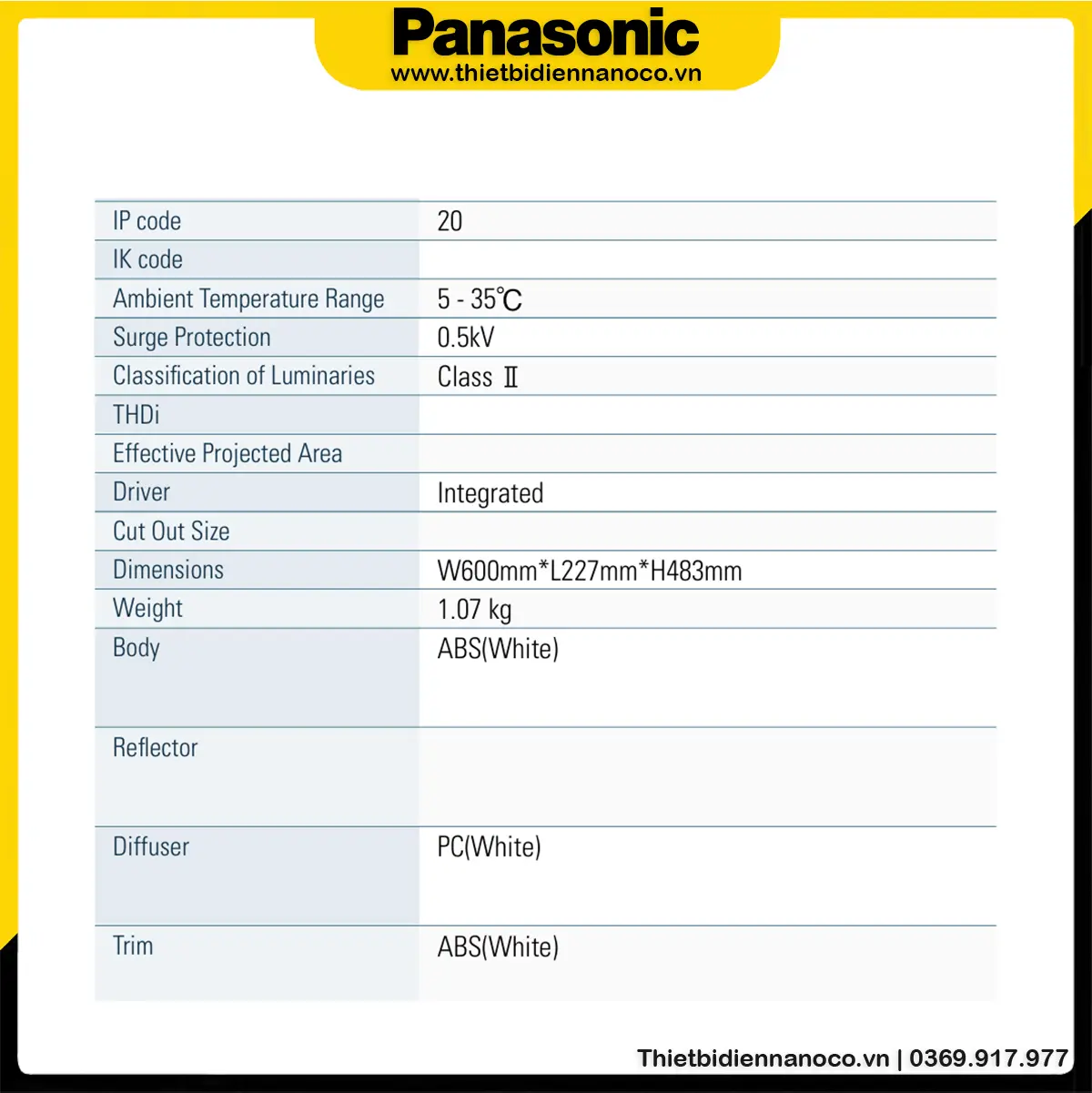 Đèn bàn Panasonic HHGLT0435W88 | 14W, Trắng, ATM10 Series - Ảnh 3