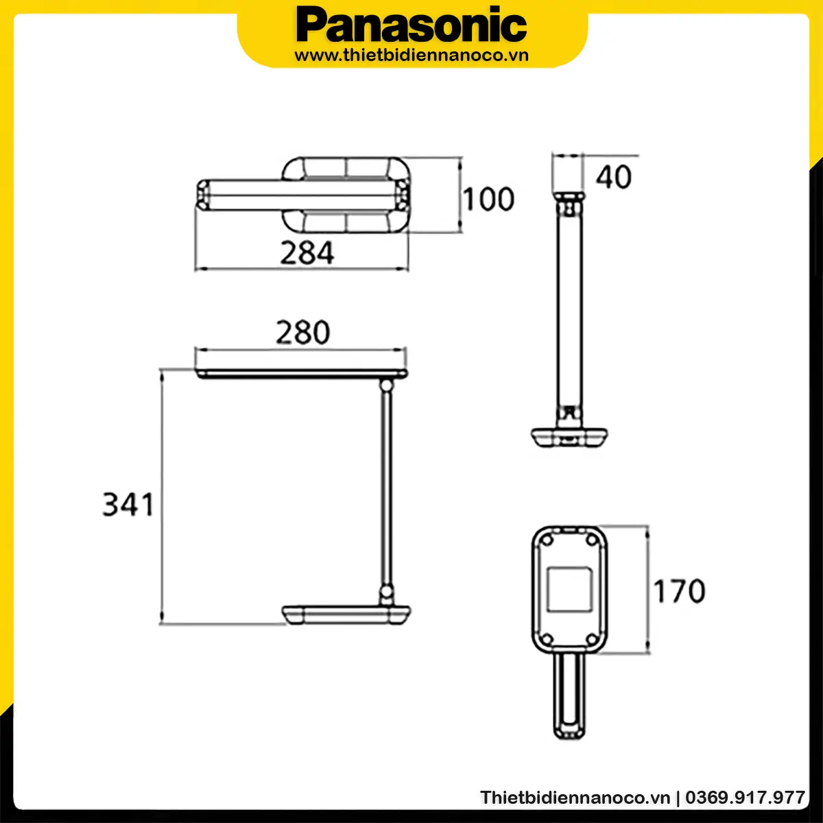 Đèn bàn Panasonic HHGLT0628U88 | 4.5W, Trắng Type C, ZH Series - Ảnh 5