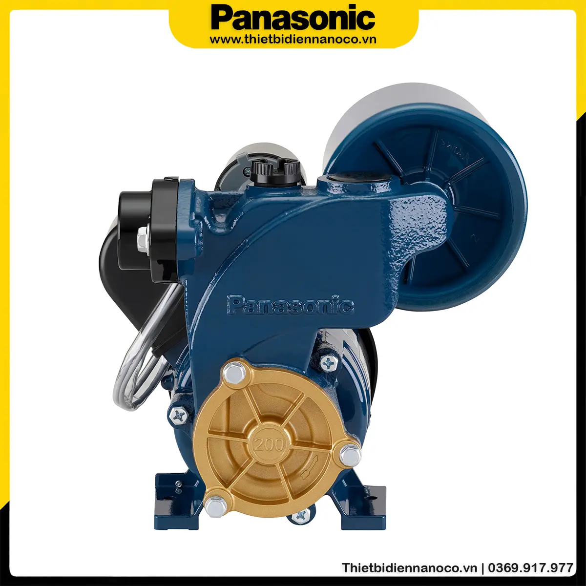 Máy bơm tăng áp Panasonic A-201JAK có công suất 200W, là sản phẩm thay thế cho mã cũ A-200JAK